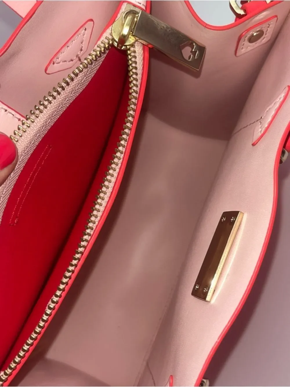 Kate Spade New York Abour Hill Small Elodie Leather Tote Bag in Pink Coral Lux